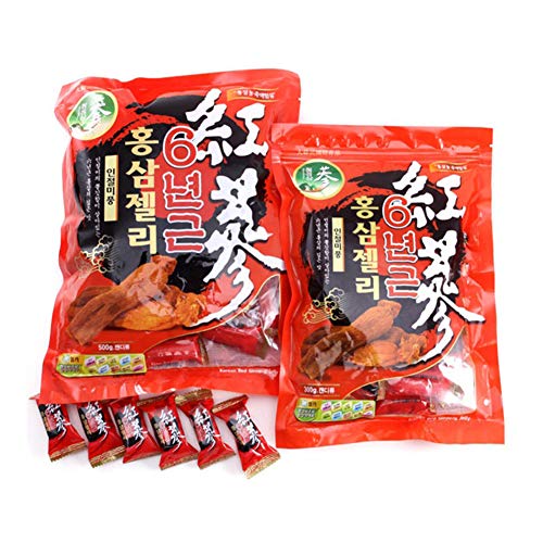 2Pcs of Korean Red Ginseng Jelly 300g Snack Nutricious Made in Korea