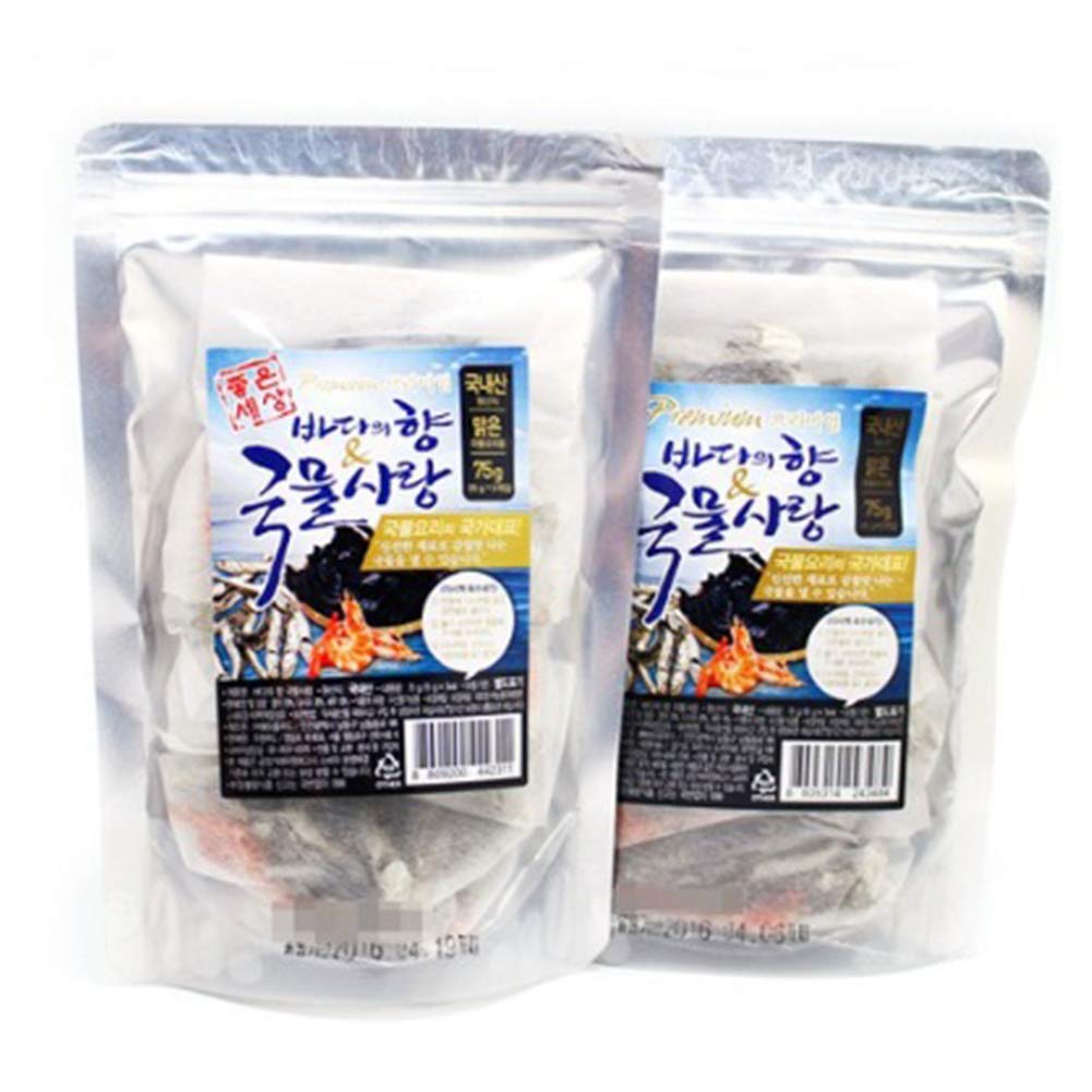 150g Dried Anchovies Kelps Shrimps Tea Bag For Soup Stock Delicious KOREA